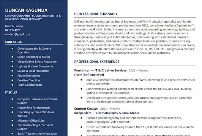 do proffesional resume writting